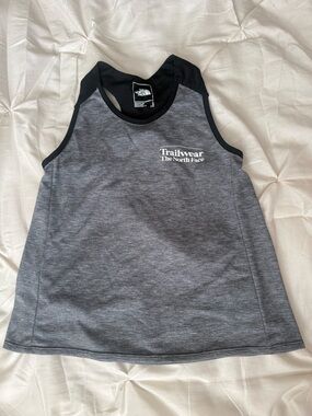 The North Face Grey and Black Kids' Trailwear Tank Top
